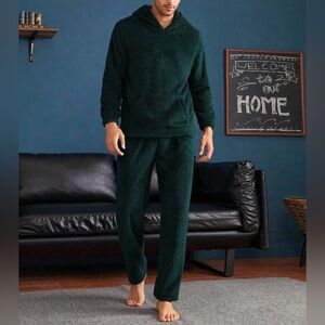 🔥New Men Kangaroo Pocket Hooded PJ Set / Pajama Se🔥